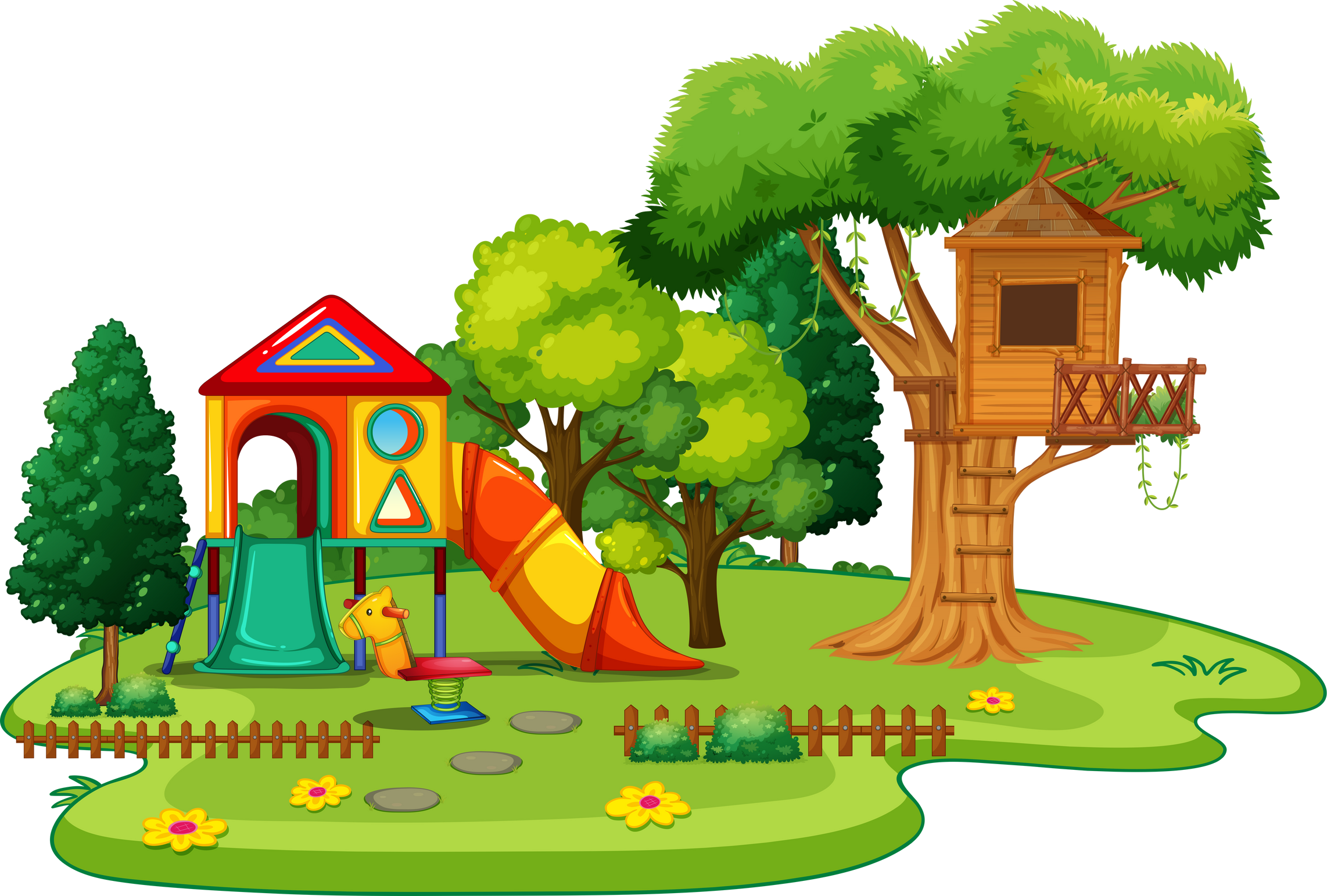 Park Playground Illustration